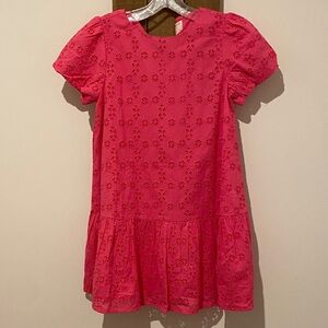 Crewcuts Vibrant Pink Eyelet Dress